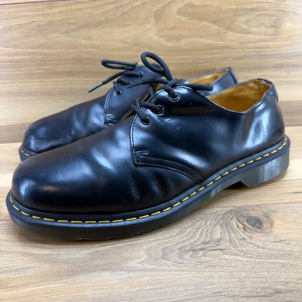 Dr Martens Oxfords Black Leather Mens 11 Classic Business Casual Modern Punk Y2K